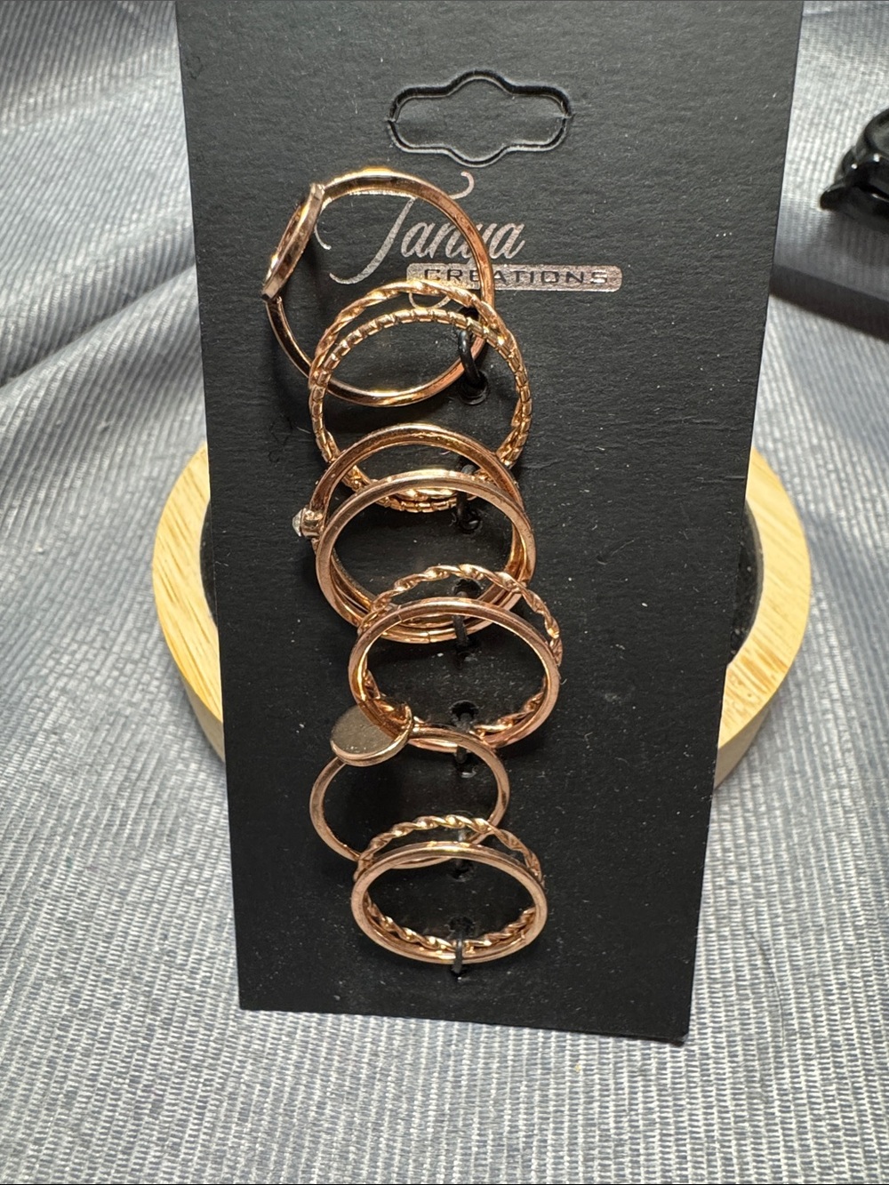 Rose Gold Stackable Ring Set - 10 Pack